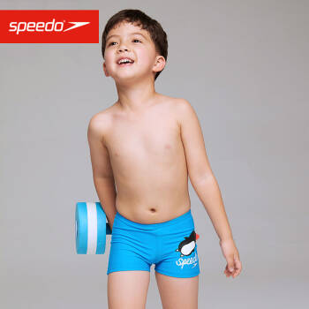 Speedo/速比涛 儿童泳衣 婴幼儿小企鹅平角泳裤 蓝色/黑色 811730D251 2YRS *2件