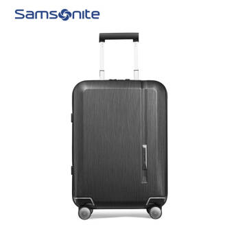 Samsonite/新秀丽拉杆箱男 飞机万向轮行李箱女 时尚商务密码旅行箱登机箱子TQ9 黑色 20英寸