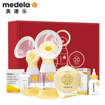 美德乐（Medela）丝韵·翼舒悦版 电动吸奶器双边吸乳器母乳集奶器挤奶器Swing Maxi Flex新品升级