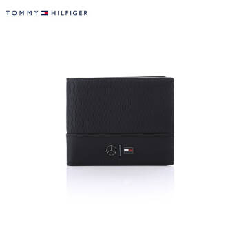 TOMMY HILFIGER男装2020春季短款钱包 AM0AM06127 黑色BAS OS,降价幅度30%