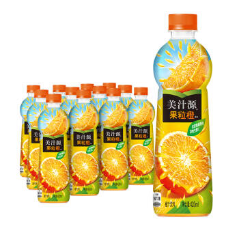 美汁源 Mintue Maid 果粒橙 橙汁 果汁饮料 420ml*12瓶 整箱装 可口可乐公司出品 *2件,降价幅度23.3%