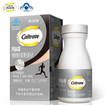 钙尔奇（Caltrate）男士钙片 富含钙镁锌维生素D维生素B1片30粒 男女钙成人补钙 *2件,降价幅度12.7%
