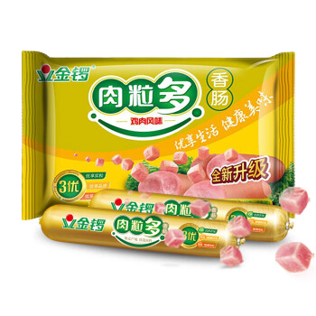 金锣 火腿肠 肉粒多鸡肉香肠 40g*8支 *3个