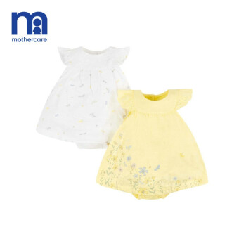 mothercare英国女婴儿连衣裙2件装2018春夏新款宝宝短袖裙子 PH949 85cm+凑单品,降价幅度37.2%