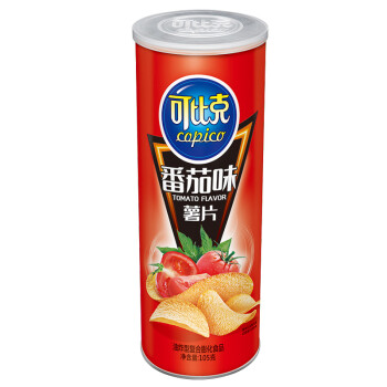 可比克 薯片桶装大礼包膨化食品办公室零食休闲小吃薯片罐装105g*4 4