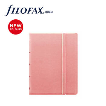 英国进口 Filofax  notebook A7 再填装型记事本  活页笔记本 随身横线本 谈粉色A7口袋型115064 *2件