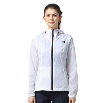 TheNorthFace北面春夏新品透气防风户外轻薄休闲女皮肤衣|3RH4 LA9/白色 XL,降价幅度33.4%