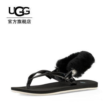 UGG  2018年夏季新款女士海滩系列凉鞋Angelababy同款 1090387W_A BLK | 黑色 39,降价幅度28.6%