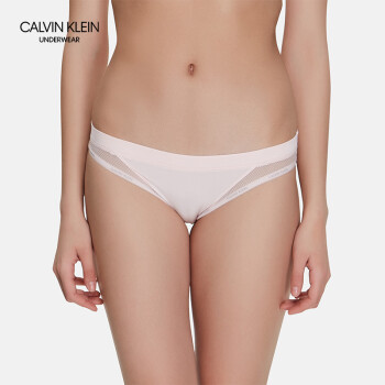 CK UNDERWEAR/ 18春款 女士网眼拼接内裤 QF4429AD 2NT-粉色 S,降价幅度30%