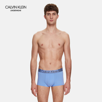 CK UNDERWEAR/ 18春季新款 男士Logo透气平角内裤 NB1021 BCX-淡蓝色 L,降价幅度30%