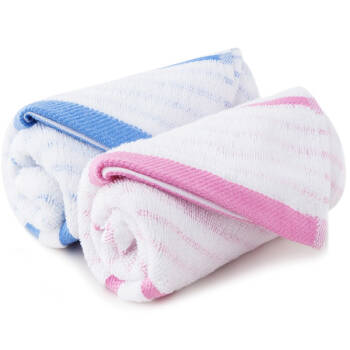 三利 纯棉缎档面巾 洗脸毛巾 礼盒2条特惠装 *2件,降价幅度0.7%
