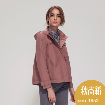 AIGLE  艾高 女士GTX防水透气简约夹克 PENELOPE 深蕾粉 810275041 36,降价幅度30%