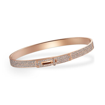 爱马仕(hermes)女士手镯 玫瑰金 镶钻 高贵h109500b 00sh416865.00