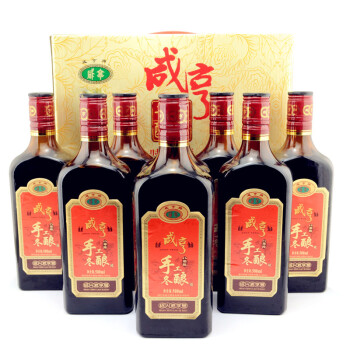 咸亨 绍兴黄酒 半甜型 手工冬酿 八年陈 500ml*8瓶 整箱装,降价幅度37.8%