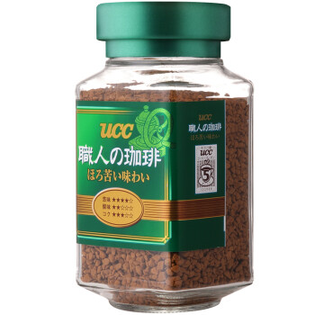 日本进口 UCC(悠诗诗) 职人大师系列 绿标速溶咖啡 90g/瓶 *3个