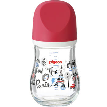 贝亲 (Pigeon) 奶瓶 玻璃奶瓶 新生儿 宽口径玻璃奶瓶 婴儿奶瓶 臻宝奶瓶 160ml 自然实感SS码奶嘴,降价幅度18%