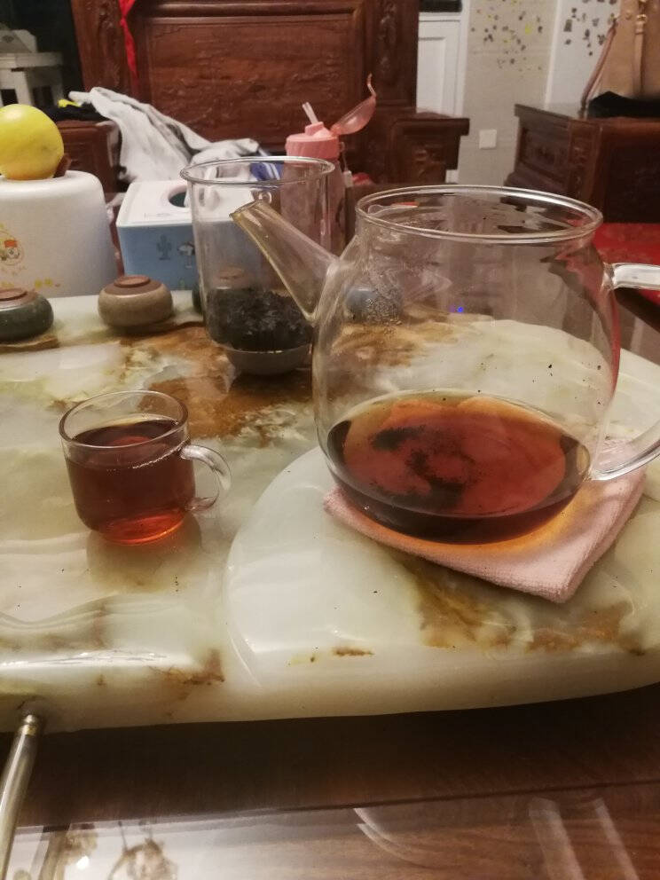 百年木仓 3年陈 金花茯砖茶