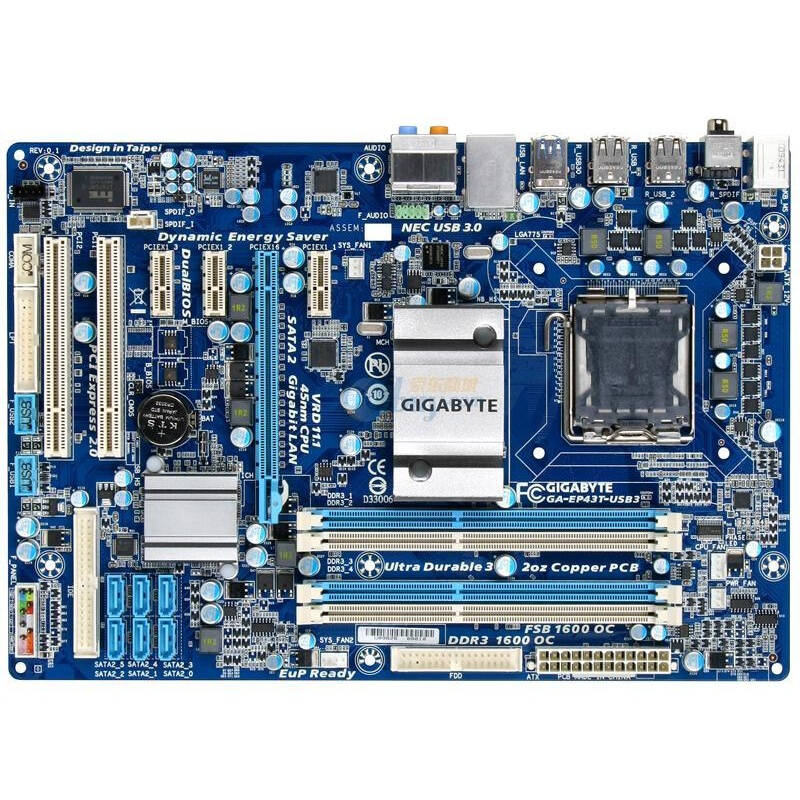 技嘉(gigabyte)ga-ep43t-usb3主板 rev 1.0(intel p43/lga 775)