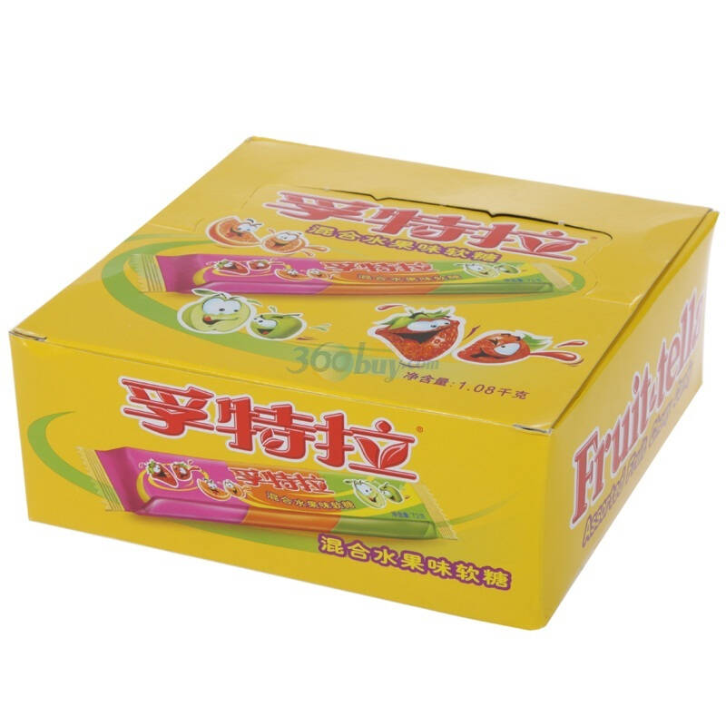 孚特拉条形混合水果软糖72g*15 自营