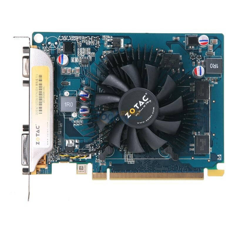 索泰(zotac)gt220-tc512d3激战版 va 650/1600 256m/128位 ddr3 pci-e