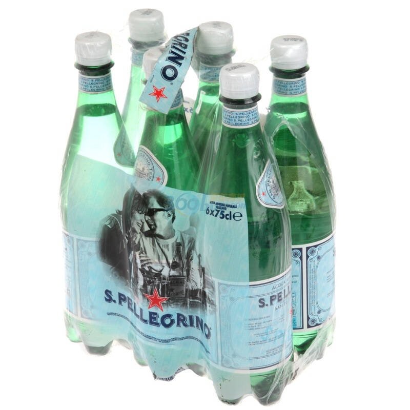 sanpellegrino 圣蓓露天然矿泉水 (加气型)特惠装(塑料瓶) 750ml*6瓶