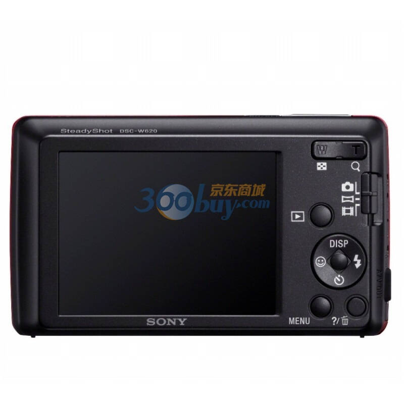 索尼(sony) dsc-w620 数码相机 红色(1410万像素 2.