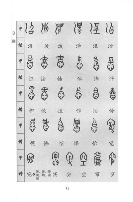 后世甲骨文简明字典