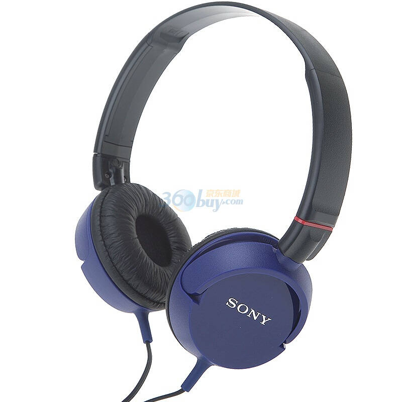 索尼(sony)耳机 mdr-zx100 简约不简单的时尚耳机 蓝色