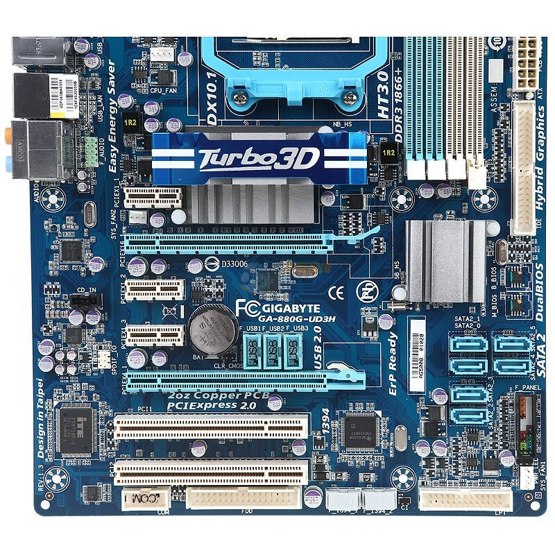 技嘉(gigabyte)ga-880g-ud3h主板(amd 880g/socket am3)