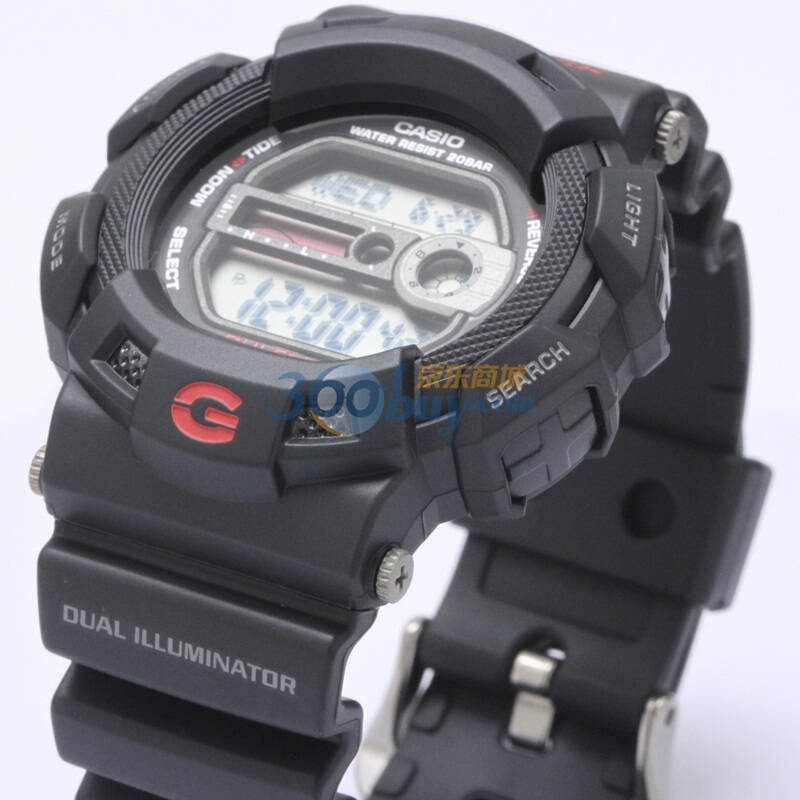 casio卡西欧g-shock经典赛车男表g-9100-1dr