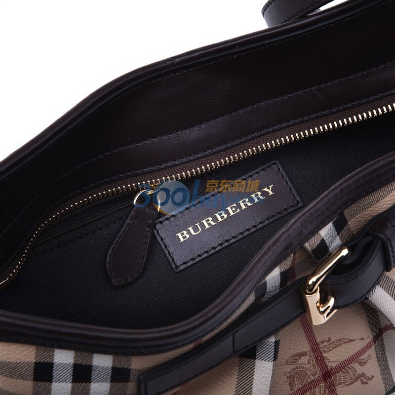 burberry 巴宝莉 经典格纹战马棕色休闲包 3756828x hz