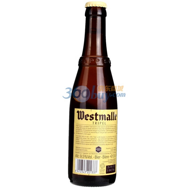 比利时 westmalle 西麦尔三料啤酒 330ml瓶装
