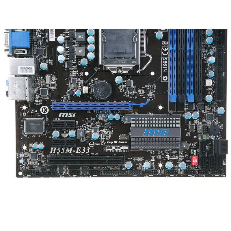 微星(msi)h55m-e33主板(intel h55/lga 1156)