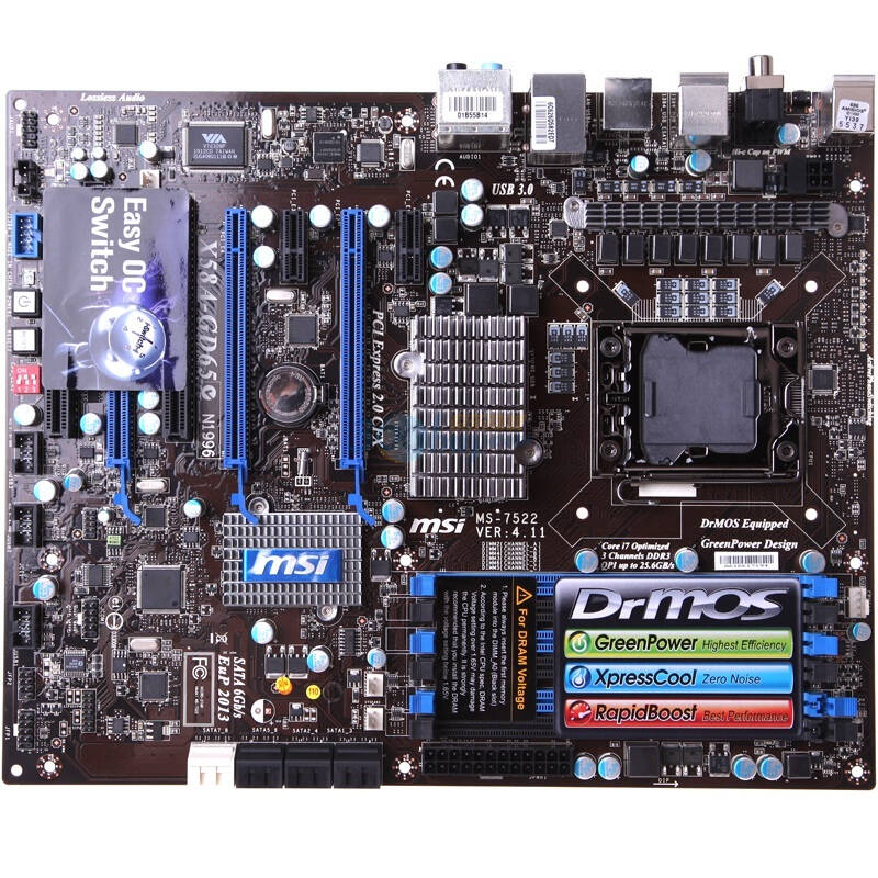 微星(msi) x58a-gd65-h 主板 (intel x58/lga 1366)