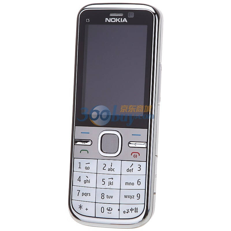 诺基亚(nokia)c5-00i 3g手机(白色)wcdma/gsm 非定制机