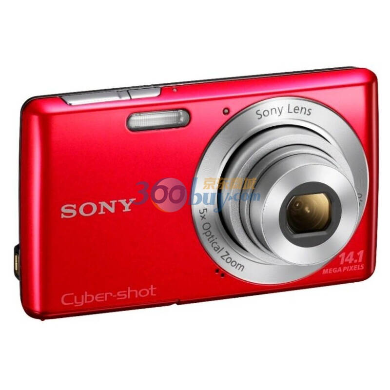 索尼(sony) dsc-w620 数码相机 红色(1410万像素 2.