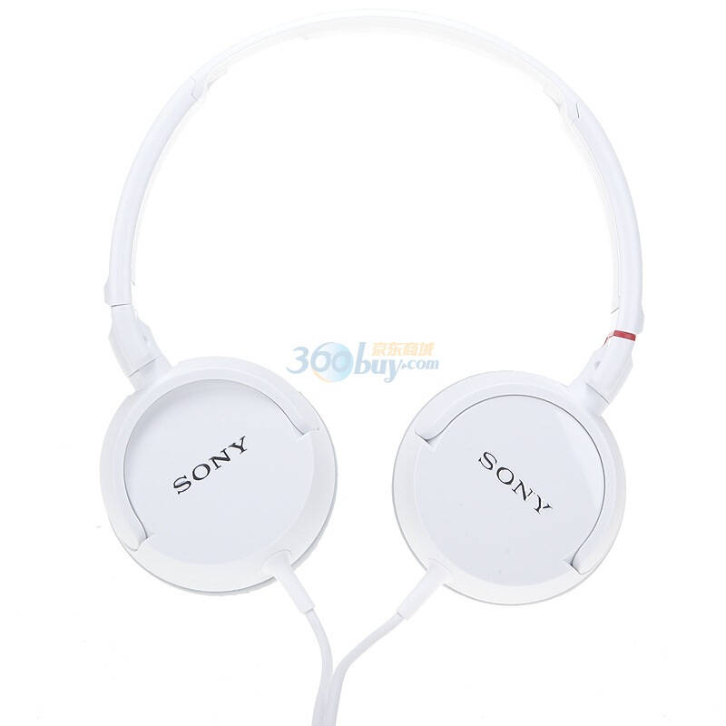 索尼(sony)耳机 mdr-zx100 简约不简单的时尚耳机 白色