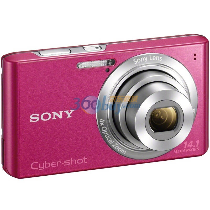 索尼(sony) dsc-w610 数码相机 粉色(1410万像素 2.