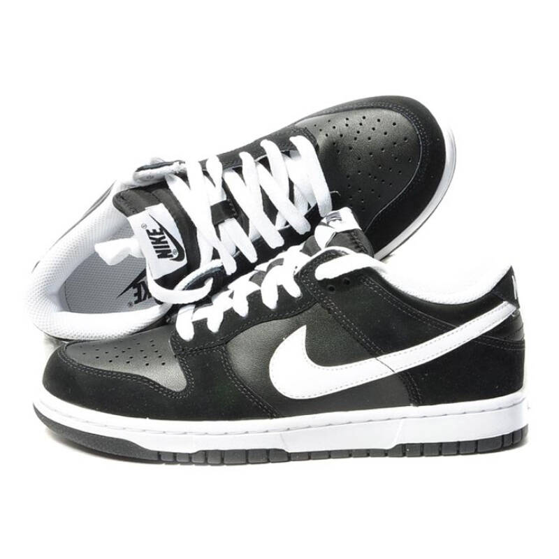 耐克/nike 男子黑白配色板鞋 dunk low lz 318019-004