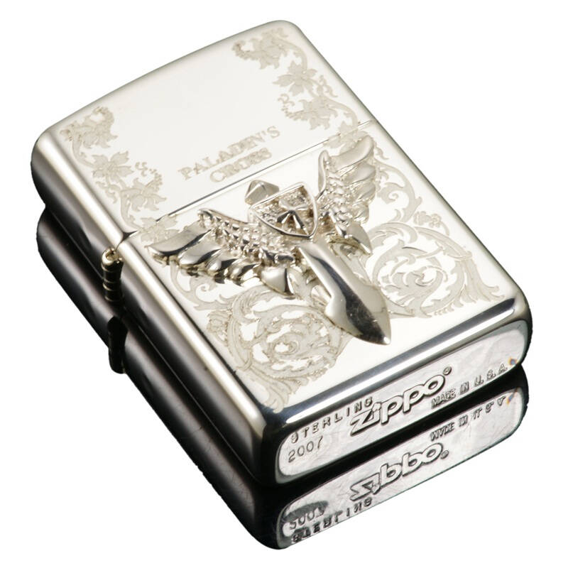 zippo07年年册,zippo2020年年册 zippo打火机sc1367 纯银机系列-卡洛斯十字剑 纯银徽章07年生产
