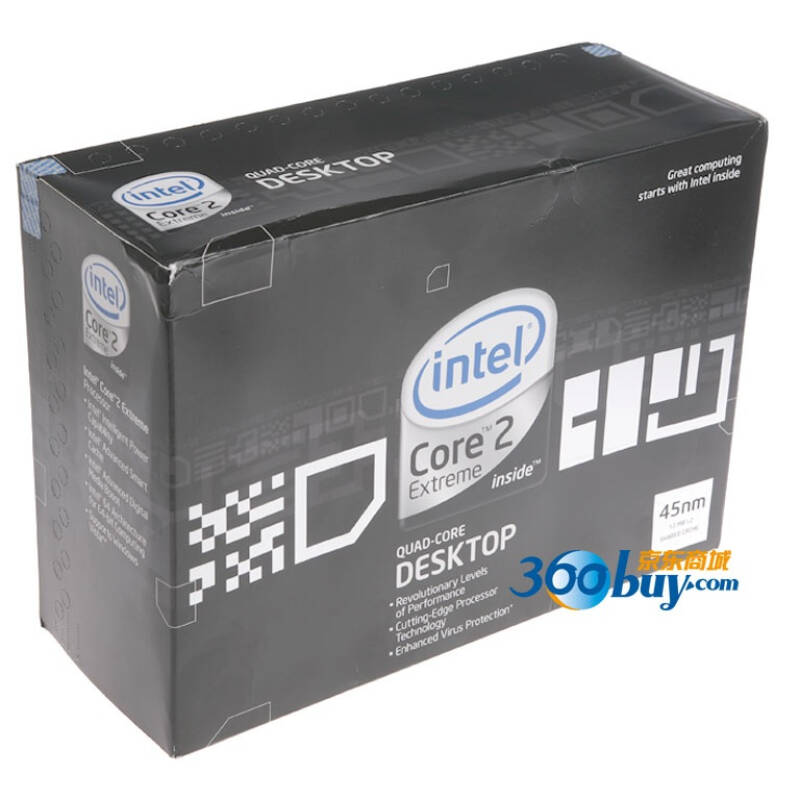 intel core 2酷睿2 45纳米顶极四核 qx9650 盒装cpu(lga775/3.