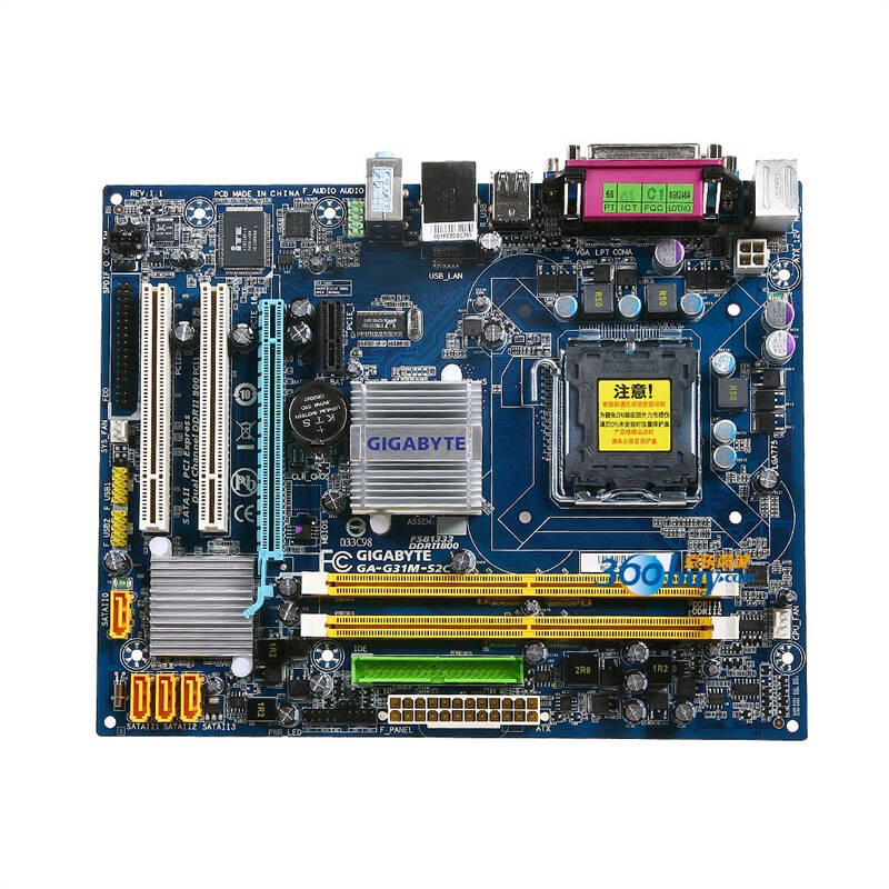 技嘉(gigabyte)ga-g31m-s2c主板 rev 1.1(intel g31/lga 775)