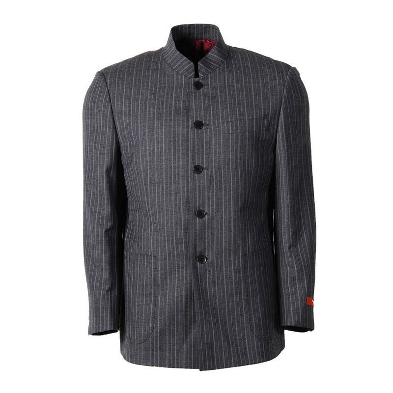 seven brand柒牌男装西装中华立领毛料套西西服78c1n20 a版 52