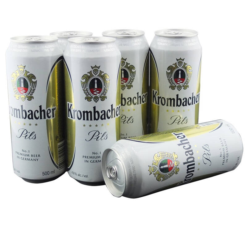 德国krombacher科隆巴赫啤酒500ml*6听