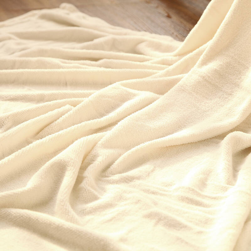 绎生活 纯色粒粒绒毛毯 ysh-b1204014 奶白色 1.5米*2