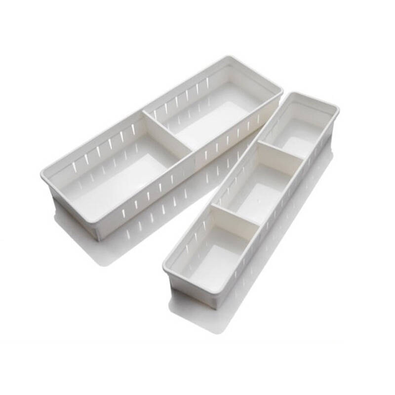 inomata 日本进口厨房餐具收纳盒塑料杂物收纳筐 抽屉