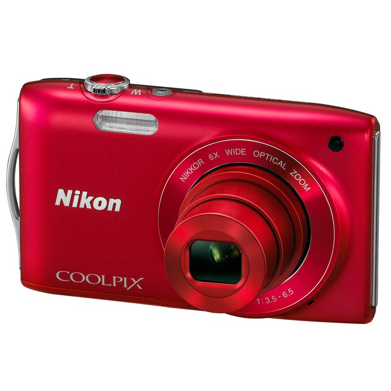 尼康(nikon)coolpix s3200 便携数码相机 红色(1602万像素 2.