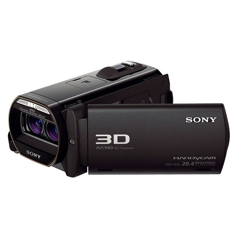 索尼sonyhdrtd30e3d高清数码摄像机543万像素35英寸屏10倍光变双索尼g