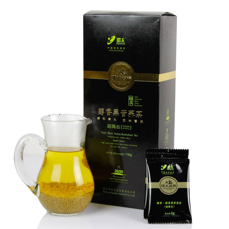 环太苦荞茶 (超微态)醇香黑苦荞茶198g/盒 四川凉山特产 荞麦茶