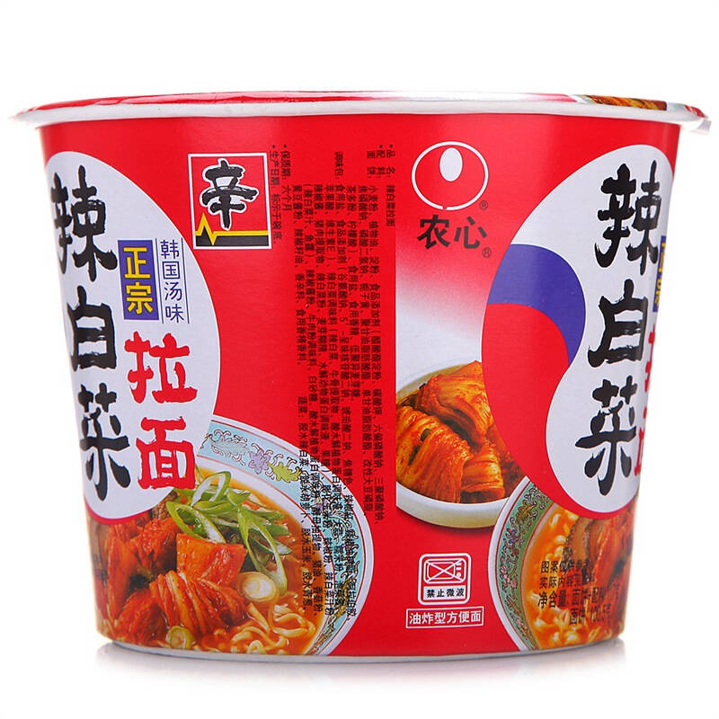 农心 方便面 辣白菜拉面 碗面 117g